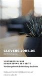 Mobile Screenshot of clevere-jobs.de